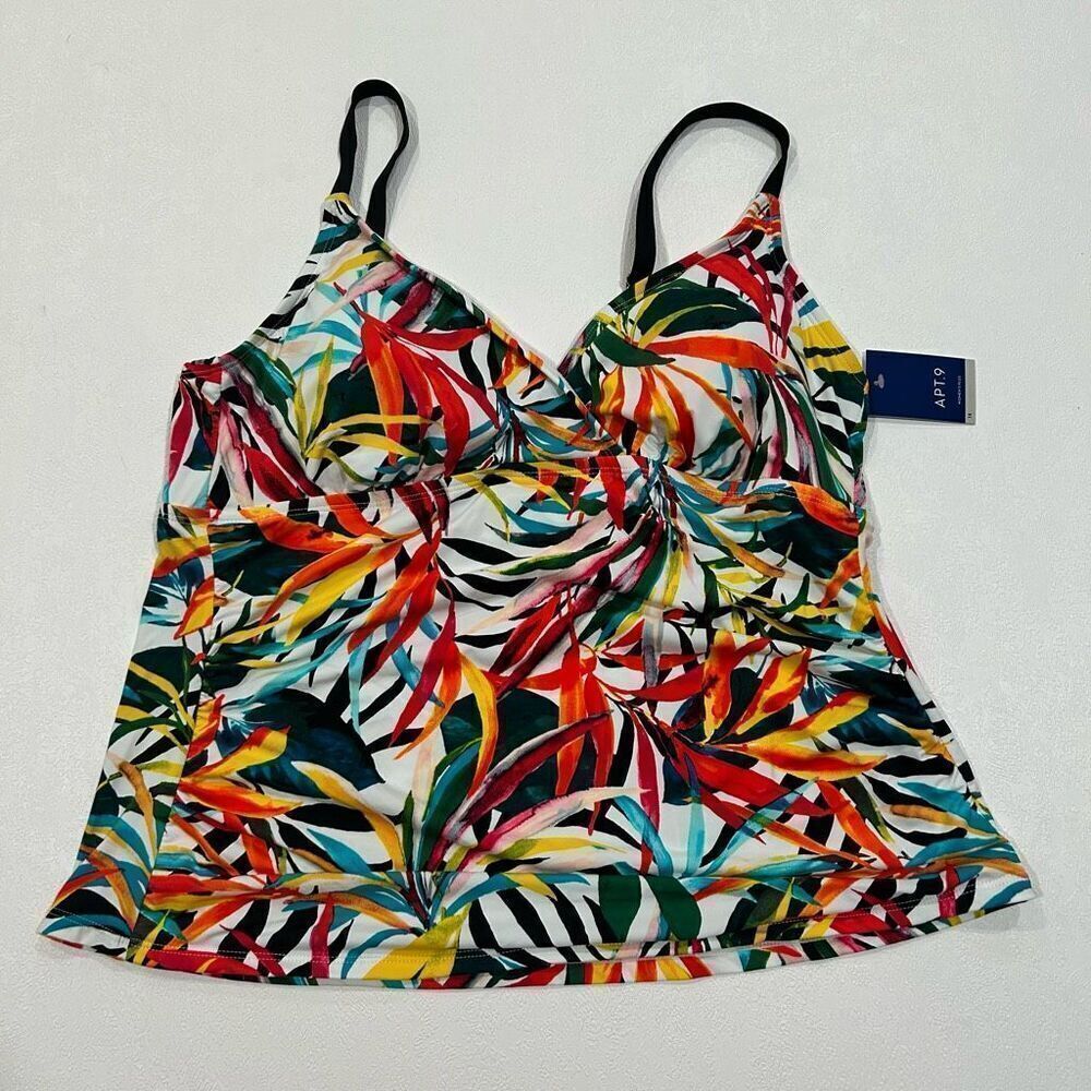 APT. 9 Tropical Print Tankini Top | NWT | Size XL